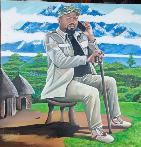 African Leader Portrait Mural