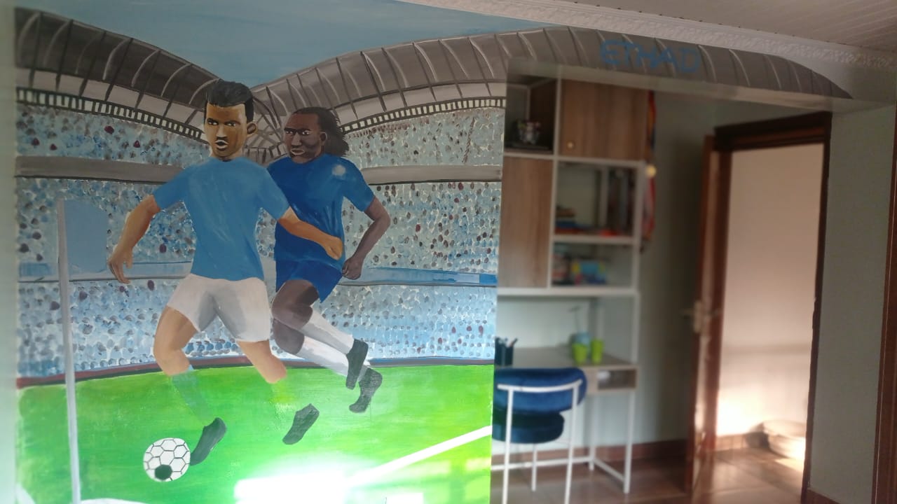 Football Stadium Mural - Player Detail